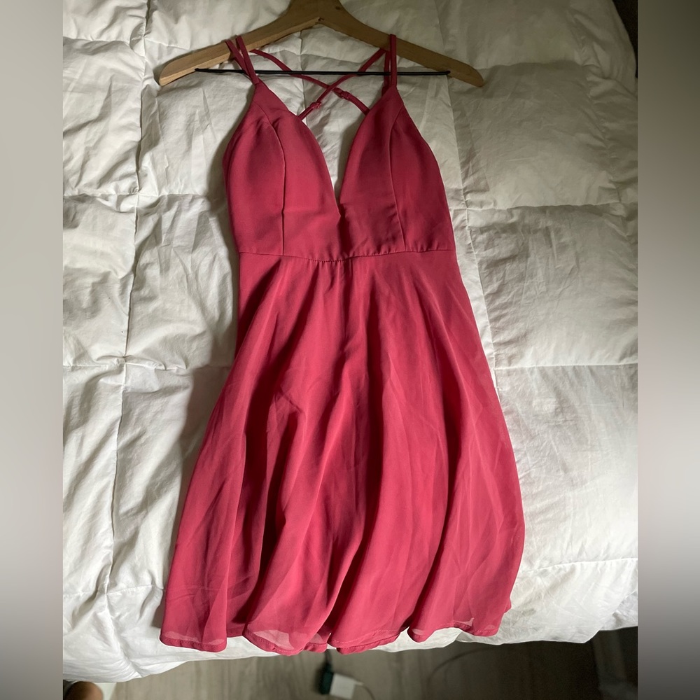 Charlotte Russe Pink skater Dress Size